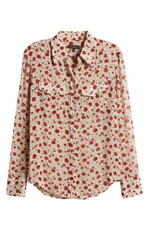 Rag & Bone Farren Floral Button-up Shirt