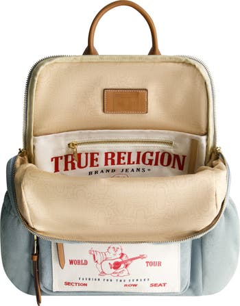 Buddha Pocket Denim Backpack