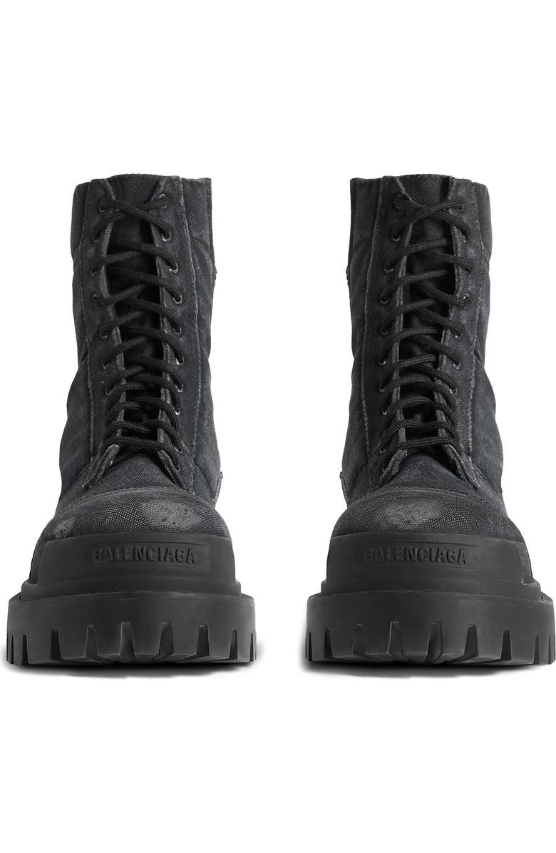 Balenciaga Combat Strike Boot, Alternate, color, Black