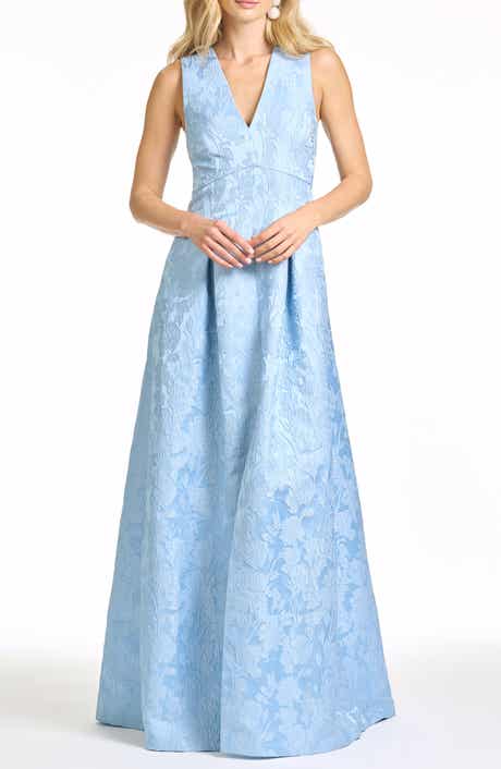 Brooklynne Floral Cloqué Gown
