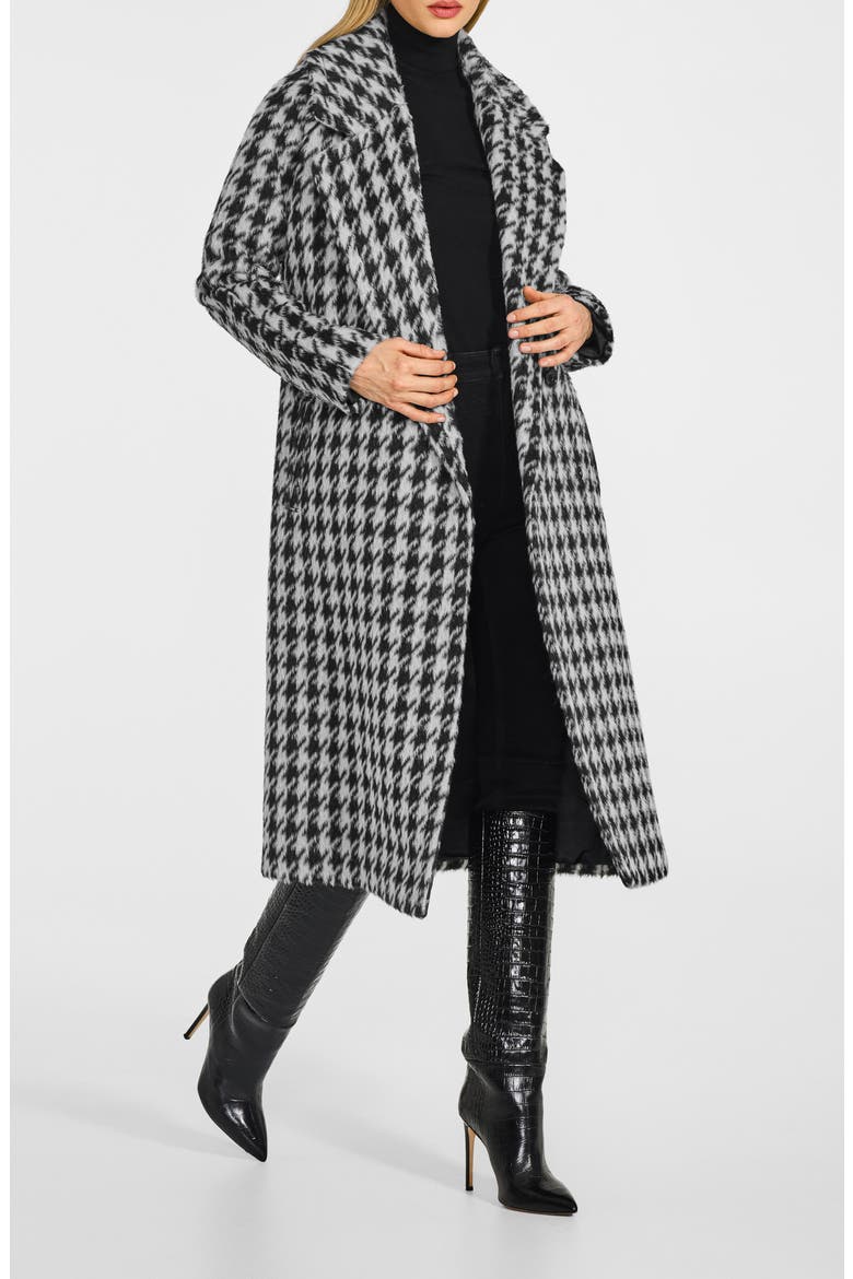 Houndstooth Alpaca Blend Coat, Alternate, color, HOUNDSTOOTH