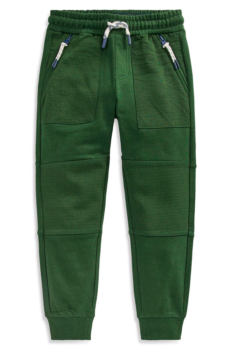 Mini Boden Kids
 Warrior Knee Cotton Joggers, Main, color, Pine Green Ripstop