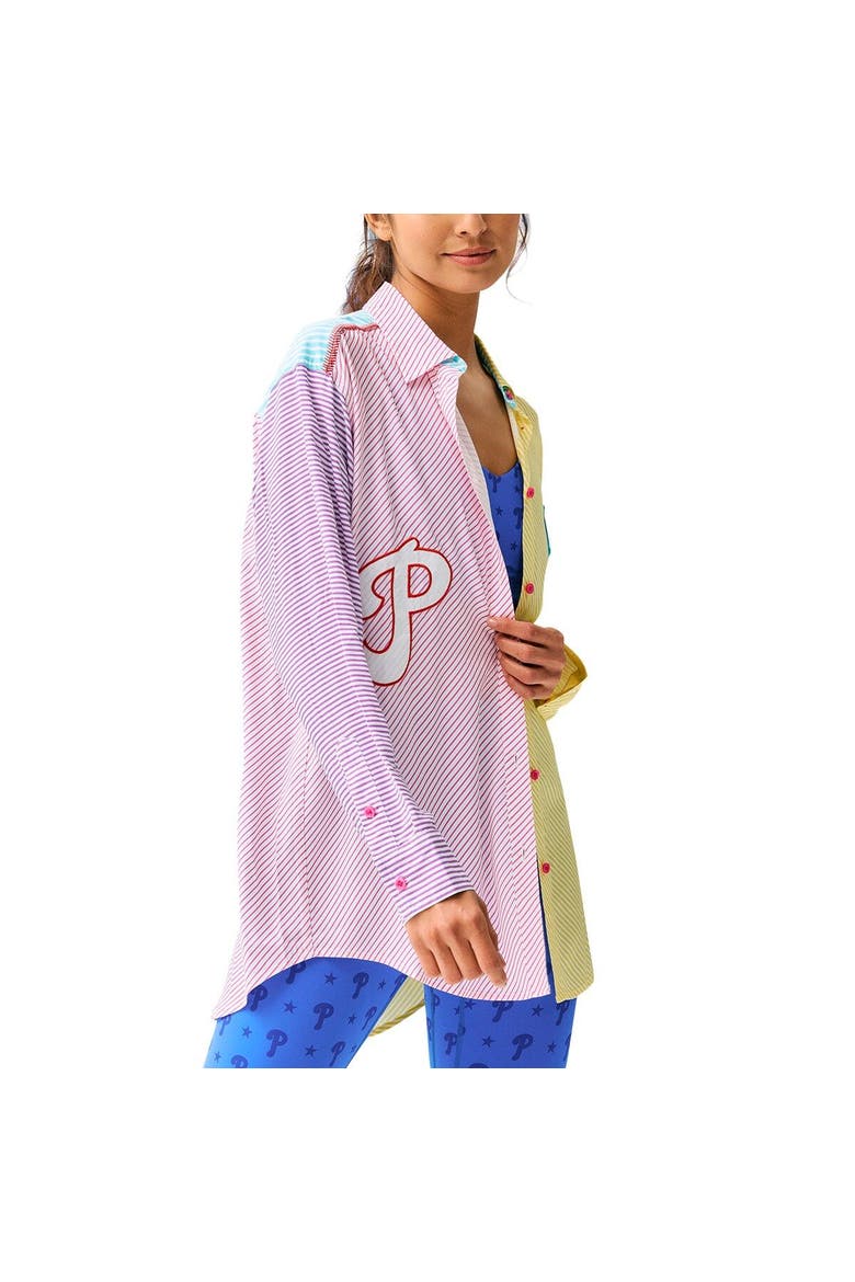 Women's Terez Philadelphia Phillies Button-Up Shirt, Alternate, color, Red