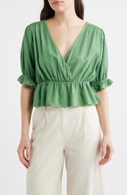 DELUC Felice Peplum Top