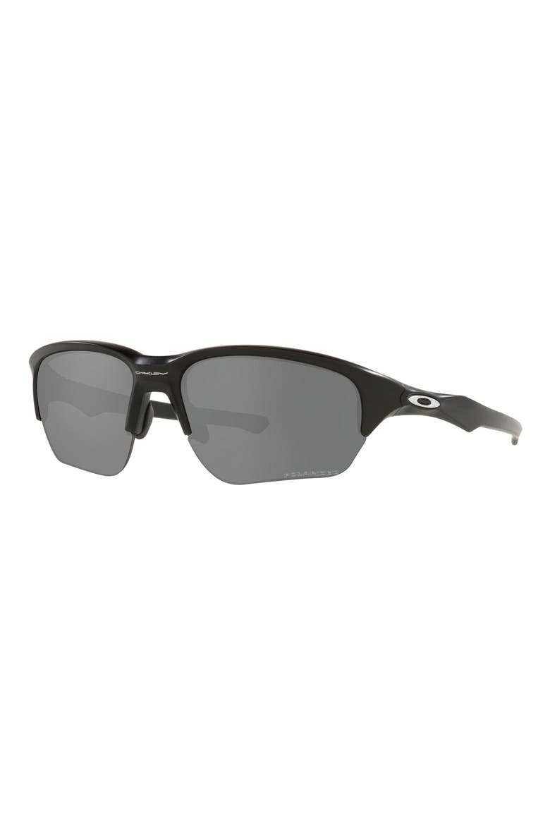 64mm Rectangle Sunglasses, Alternate, color, MATTE BLACK