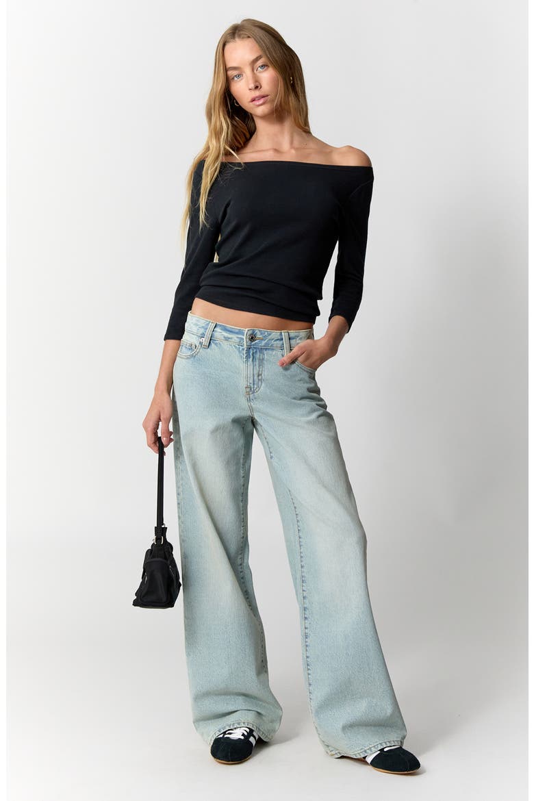 Casey Low Rise Baggy Jeans, Alternate, color, LIGHT INDIGO