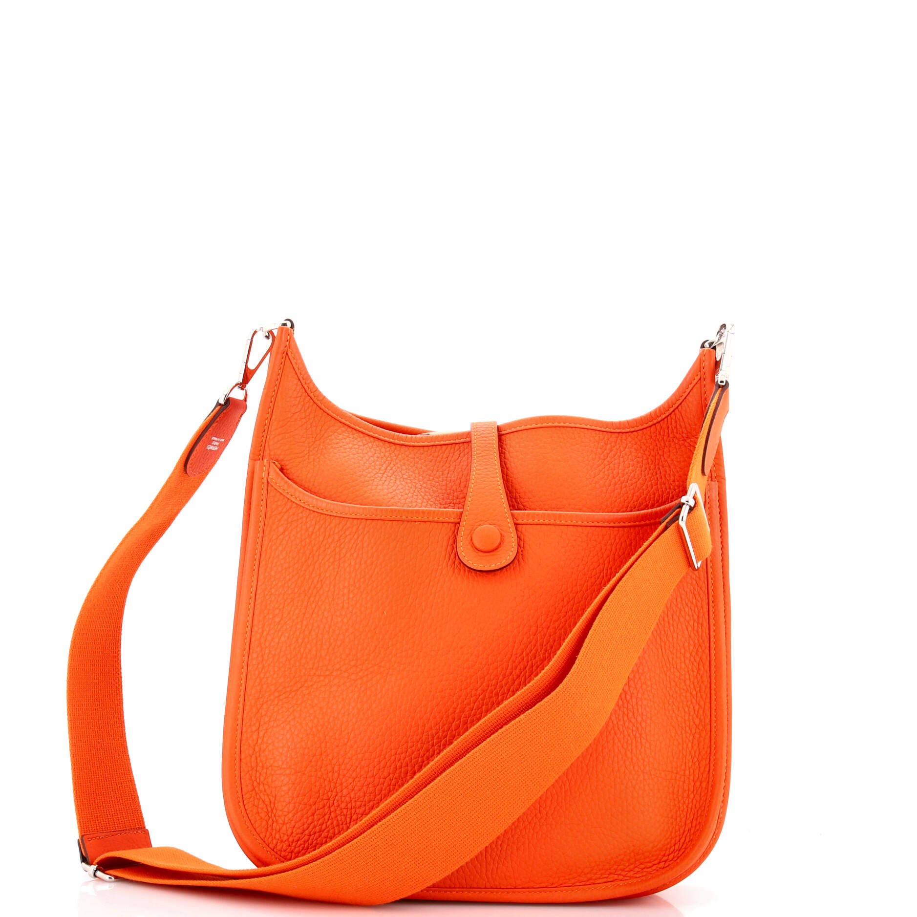Pre-Owned Hermes Evelyne Bag Gen III Clemence PM, Alternate, color, Feu