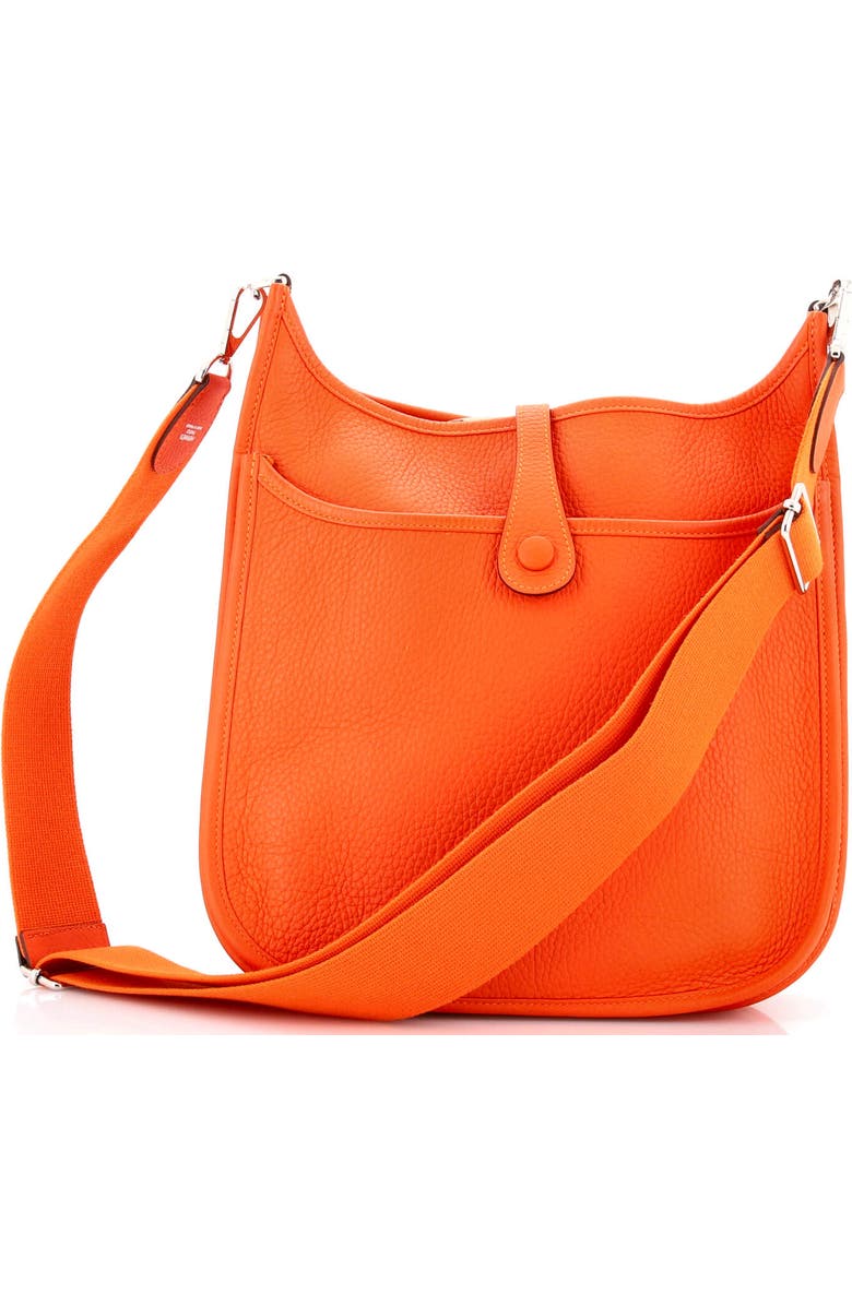 Pre-Owned Hermes Evelyne Bag Gen III Clemence PM, Alternate, color, Feu