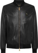 BILLIONAIRE Basic Leather Bomber Men
