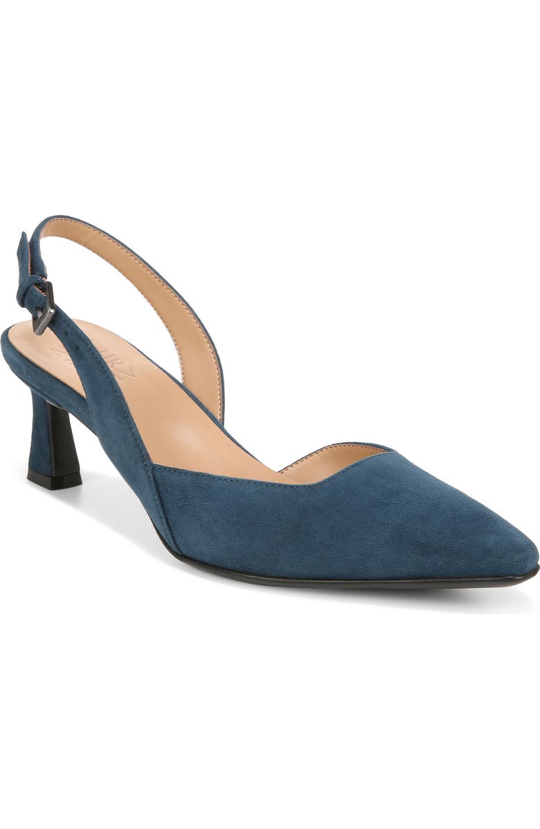 Naturalizer Dalary Slingback Pump - Wide Width Available, Main, color, Oceanic Blue Suede