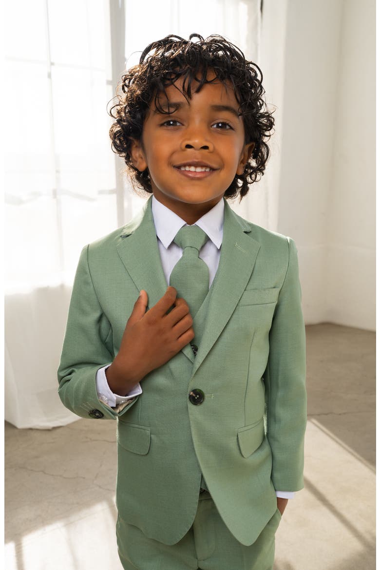 Kids' Osiris 5-Piece Slim Fit Suit, Alternate, color, Mint Green