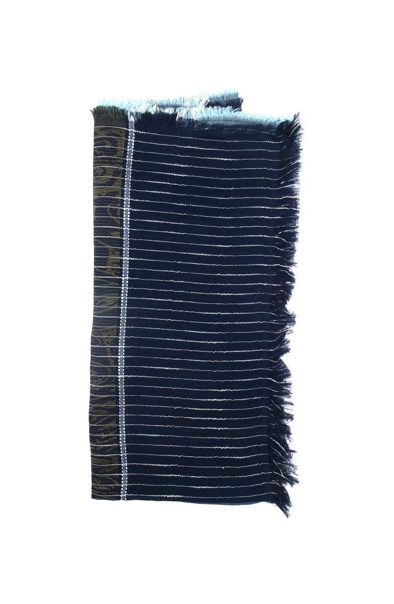 Faherty bold pin strip oblong, Alternate, color, Total Eclipse Multi