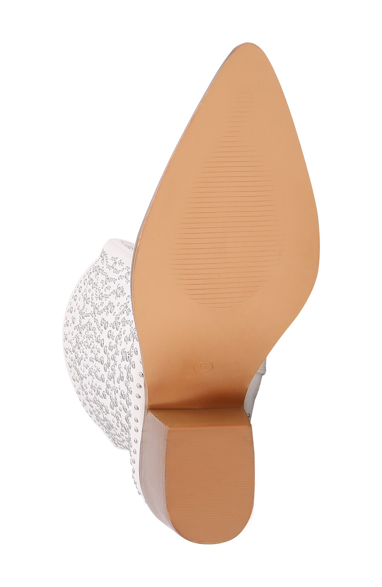 Jesse Studded Western Boot, Alternate, color, WHITE