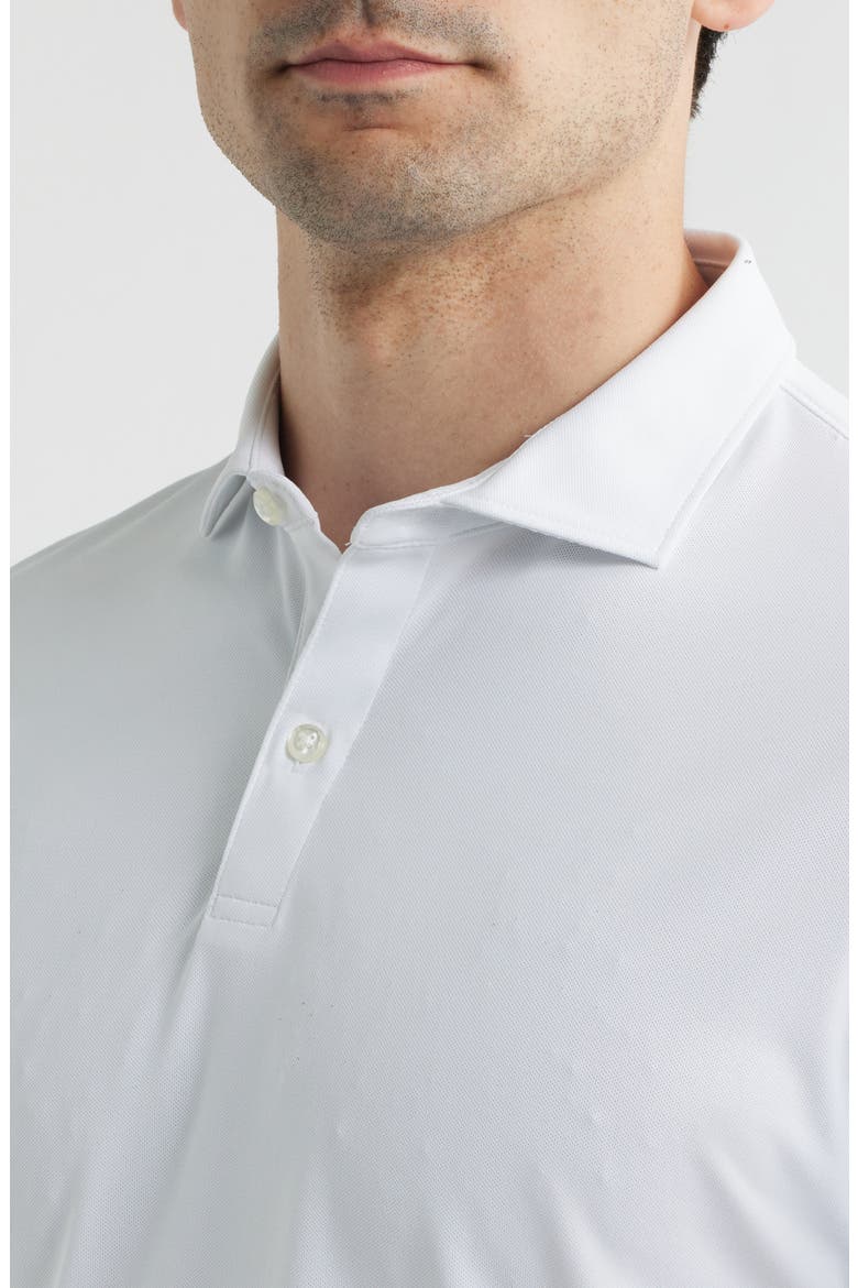 Solid Mesh Performance Jersey Polo, Alternate, color, WHITE
