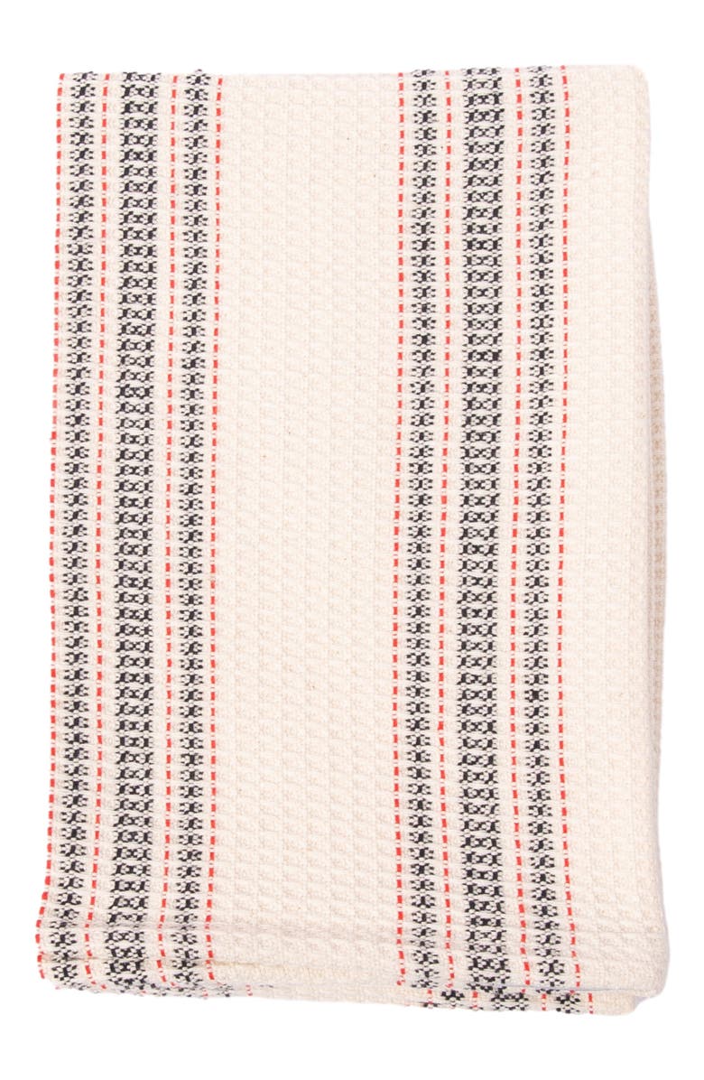 Siafu Home Mistari Striped Tea Towel, Main, color, Natural