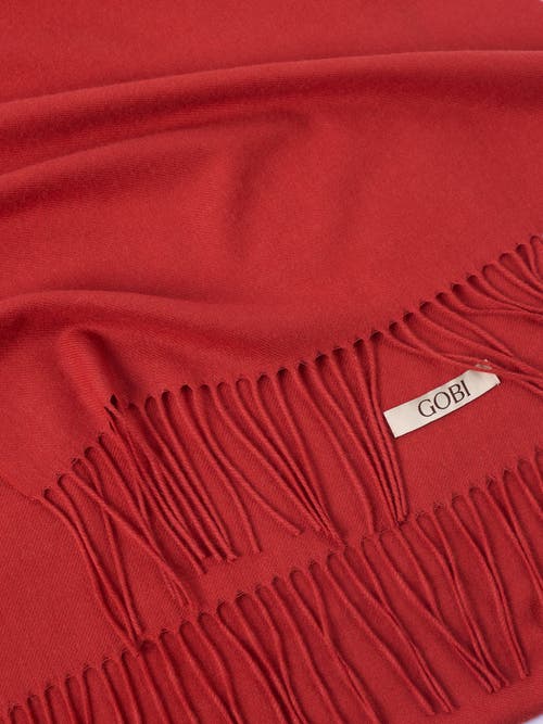 Gobi Mongolian Cashmere Double-breasted Cashmere Blazer In Red
