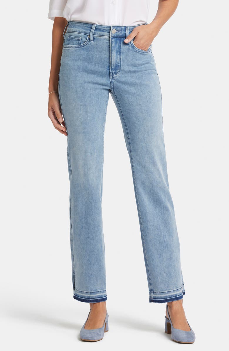 NYDJ Marilyn Split Cuff Release Hem Straight Leg Jeans, Main, color, 