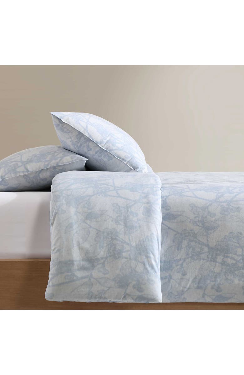 Calvin Klein Bayberry 200 Thread Count Cotton Duvet Cover & Shams Set, Alternate, color, Light / Medium Blue