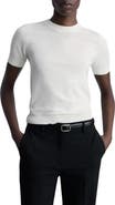 MANGO Short Sleeve Sweater