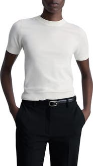MANGO Short Sleeve Sweater