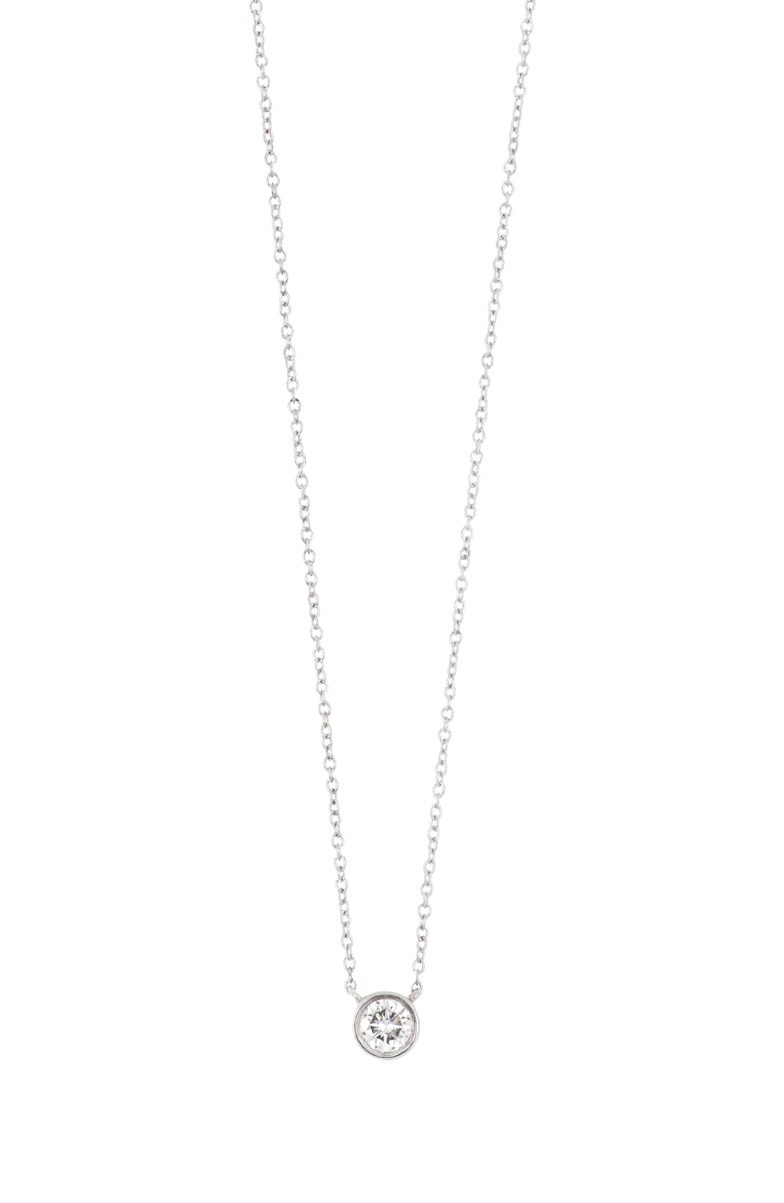 Bony Levy 14K Gold Bezel Diamond Pendant Necklace - 0.10 ctw