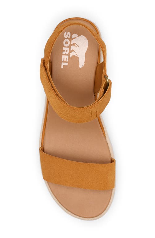 Sorel Cameron Flatform Sandal In Canyon Gold/gum