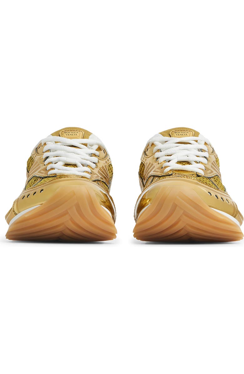 Bottega Veneta Orbit Low Top Sneaker, Alternate, color, 7043 Gold/ White