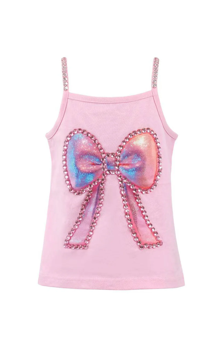 Lola + The Boys Pretty in Bow Tank Top, Main, color, Pink