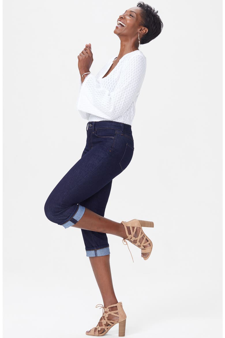 Marilyn Crop Cuff Jeans, Alternate, color, RINSE