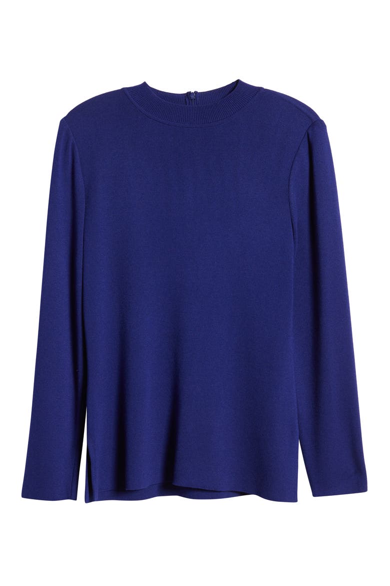 Long Sleeve Knit Tunic, Alternate, color, LUNAR BLUE