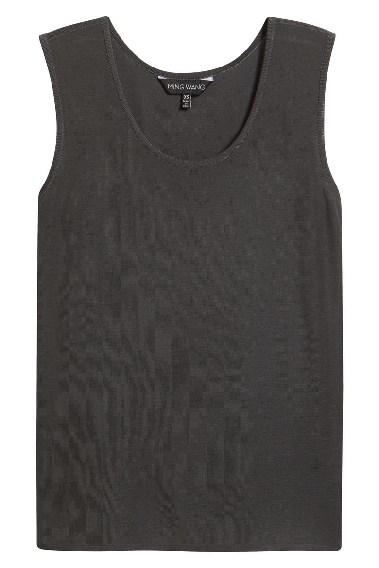Scoop Neck Sweater Tank, Alternate, color, GRANITE