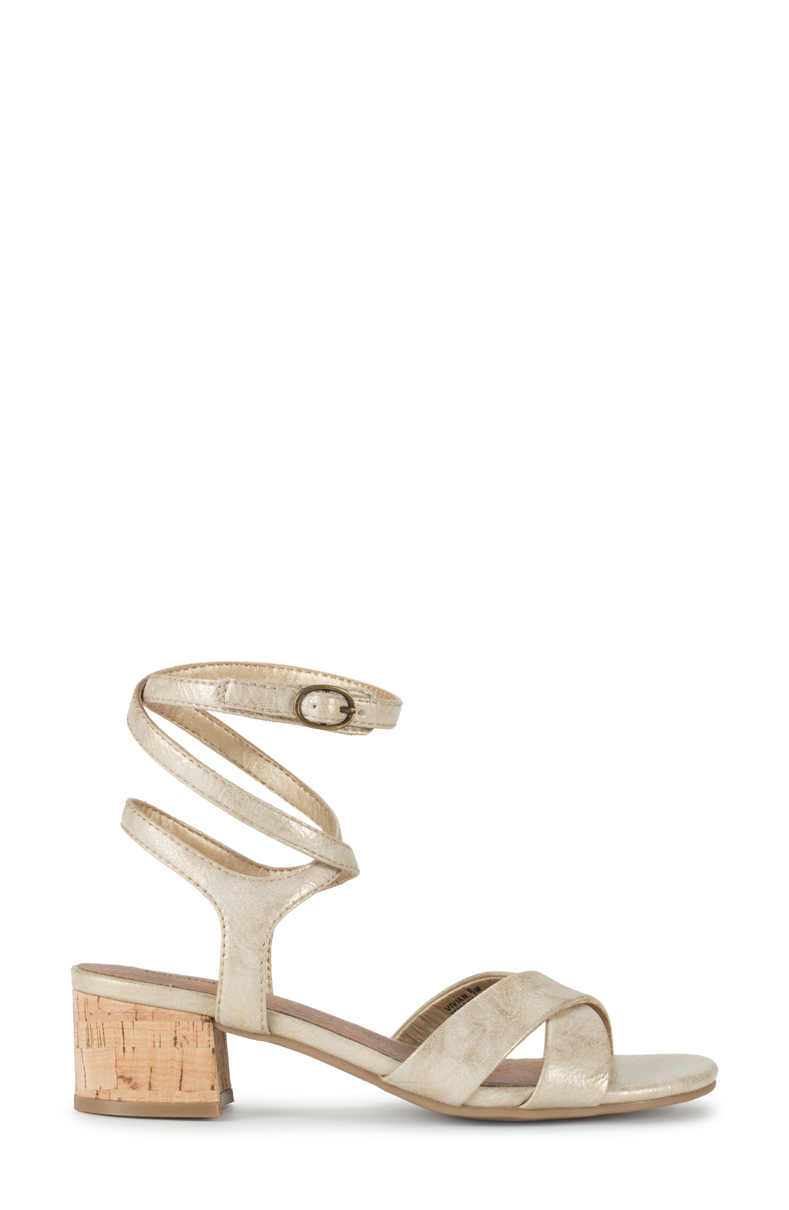 Vivian Block Heel Sandal, Alternate, color, LIGHT GOLD
