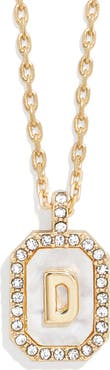 BaubleBar Initial Pendant Necklace