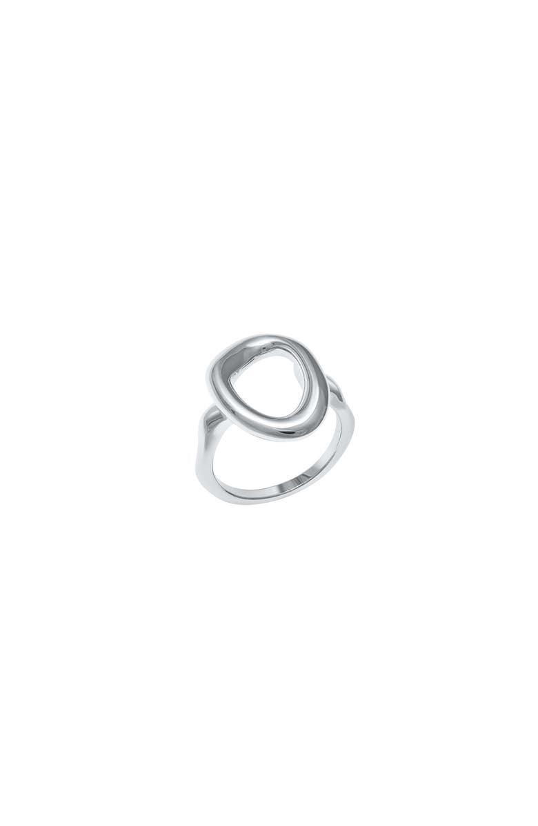 Lucy Quartermaine Volcan Open Ring, Main, color, Sterling Silver