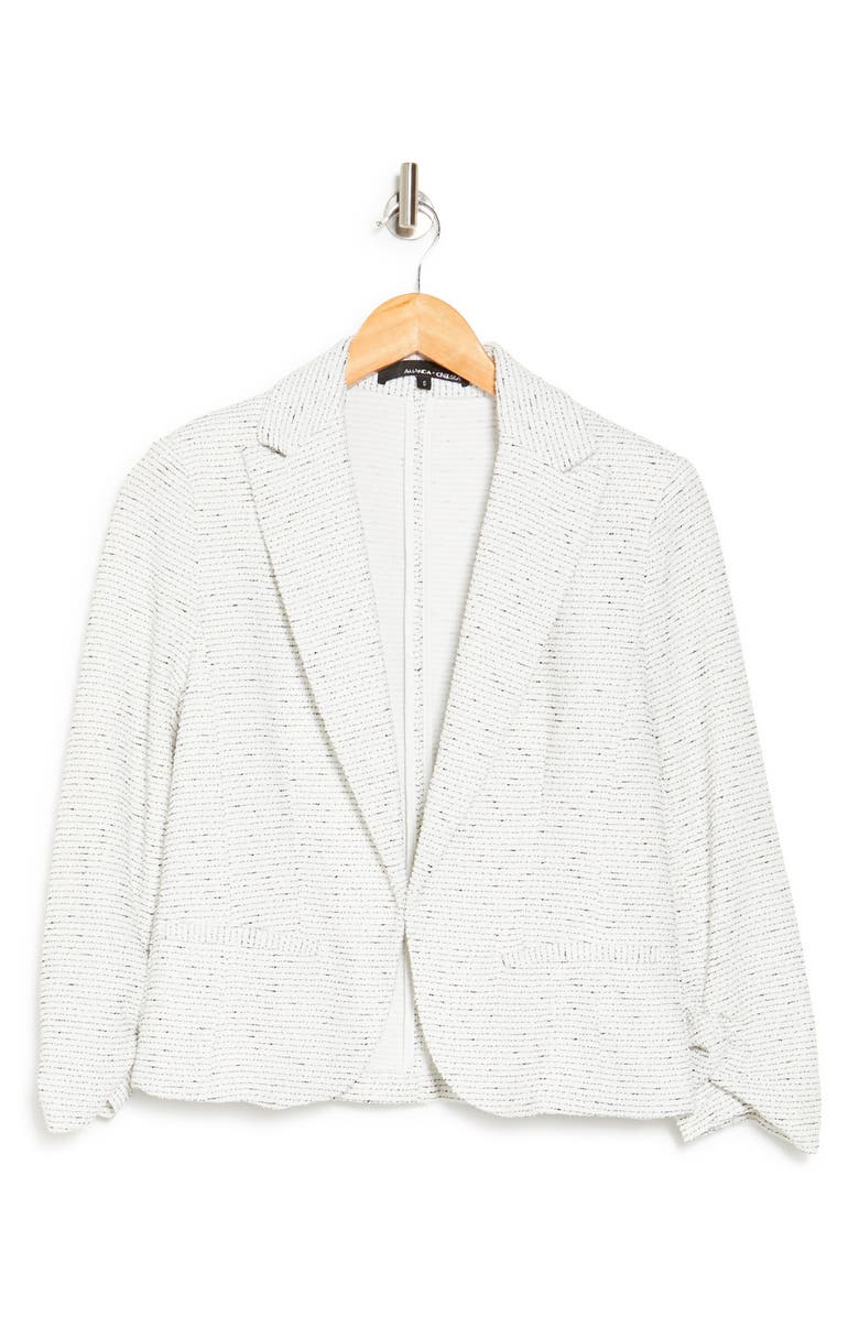 Scrunched Sleeve Ponte Blazer