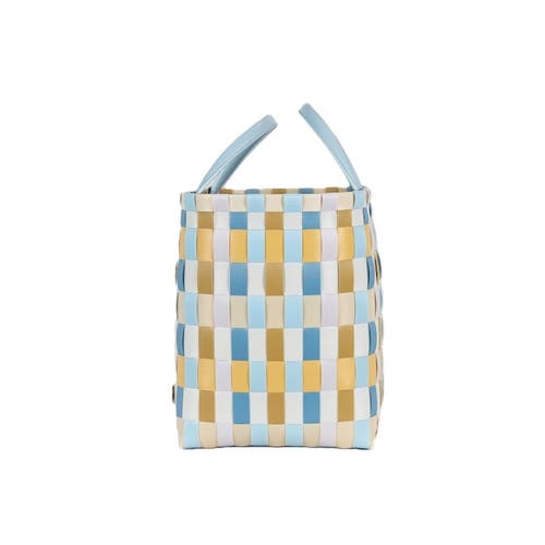 HANDED BY HANDED BY MULTITONE RECYCLED PLASTIC SHOPPER