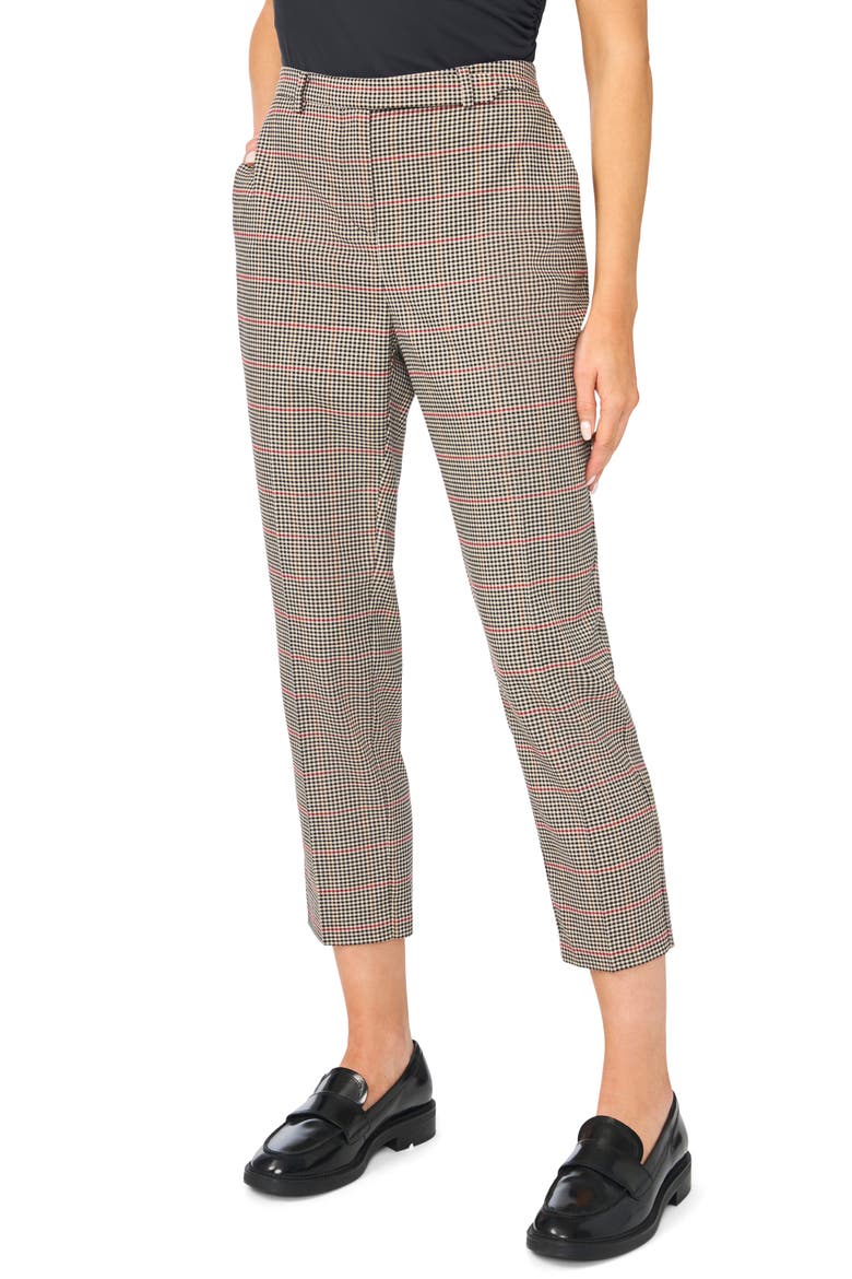 Tailored High Waist Crop Pants, Main, color, RICH BLACK