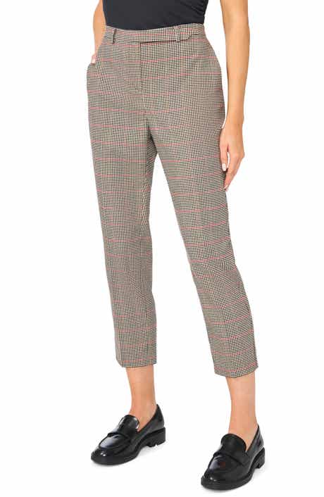 Tailored High Waist Crop Pants