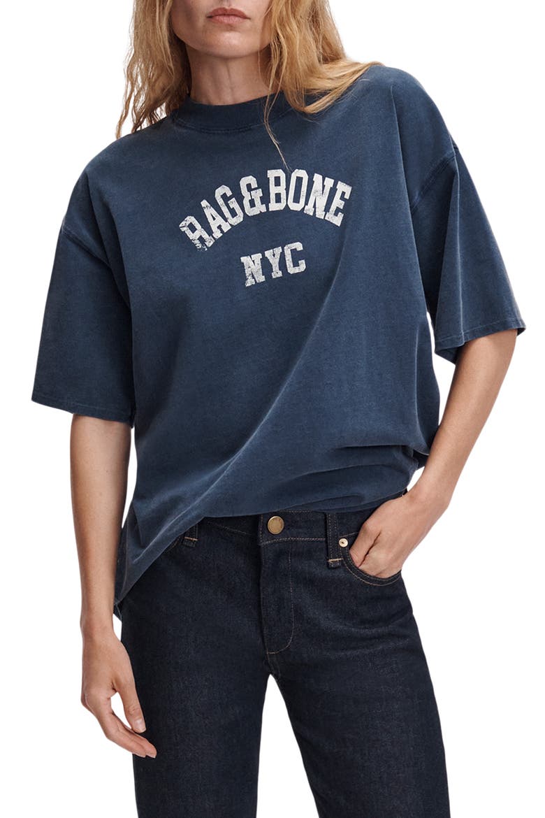 University Alex Graphic T-Shirt, Main, color, NAVY