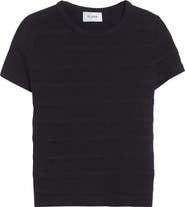 ST. JOHN Breton Stripe Wool Blend Sweater