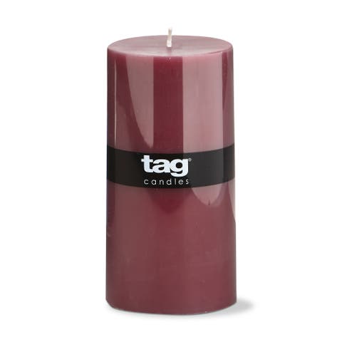 Color Studio Pillar Candle Plum Smokeless 85 Hour Burn