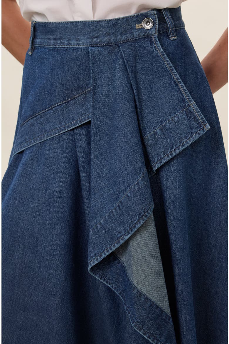 Edith Denim Skirt, Alternate, color, Edith Indigo