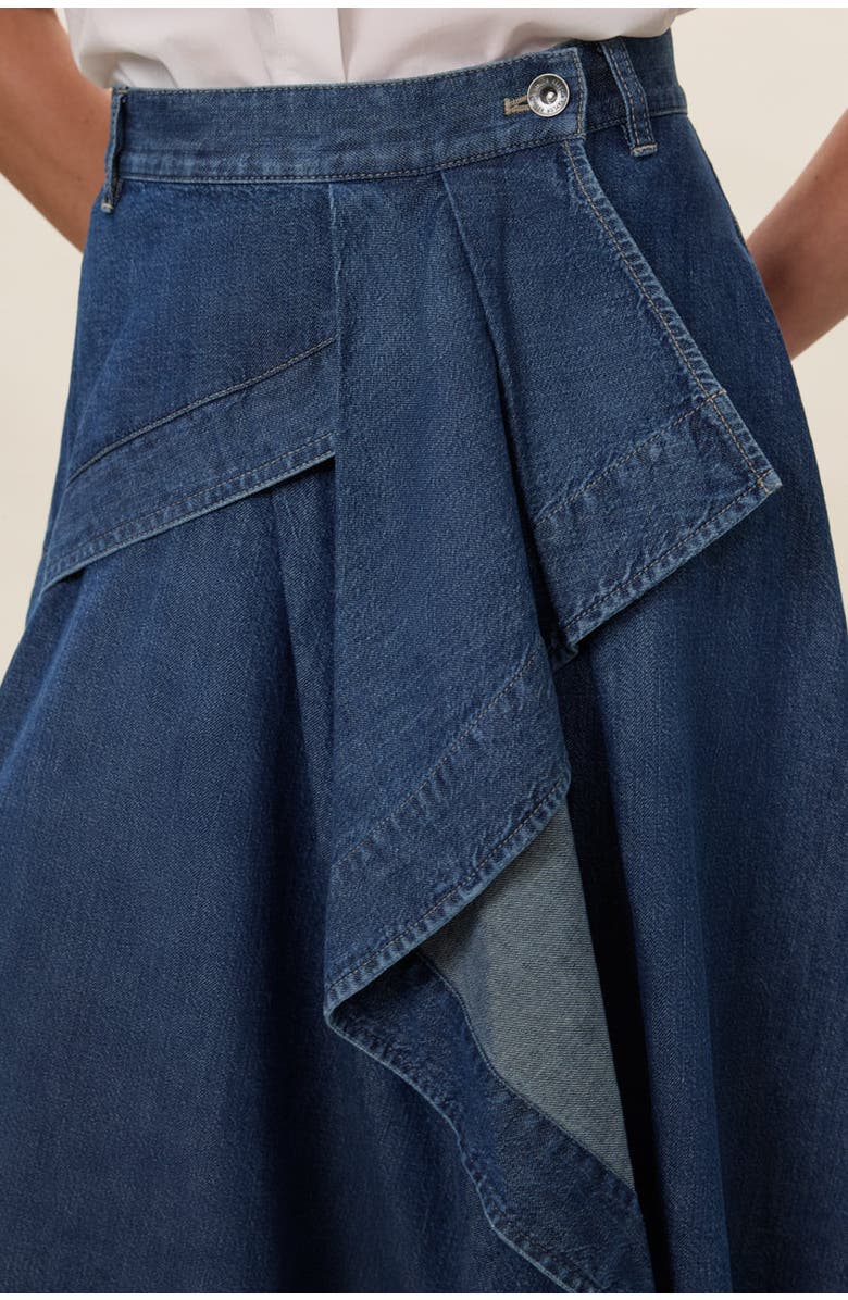 Rebecca Taylor Edith Denim Skirt, Alternate, color, Edith Indigo