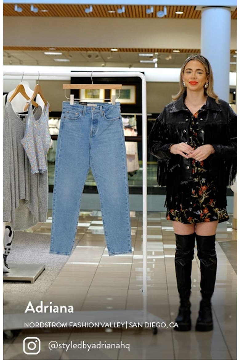 Wedgie High Waist Straight Leg Jeans video