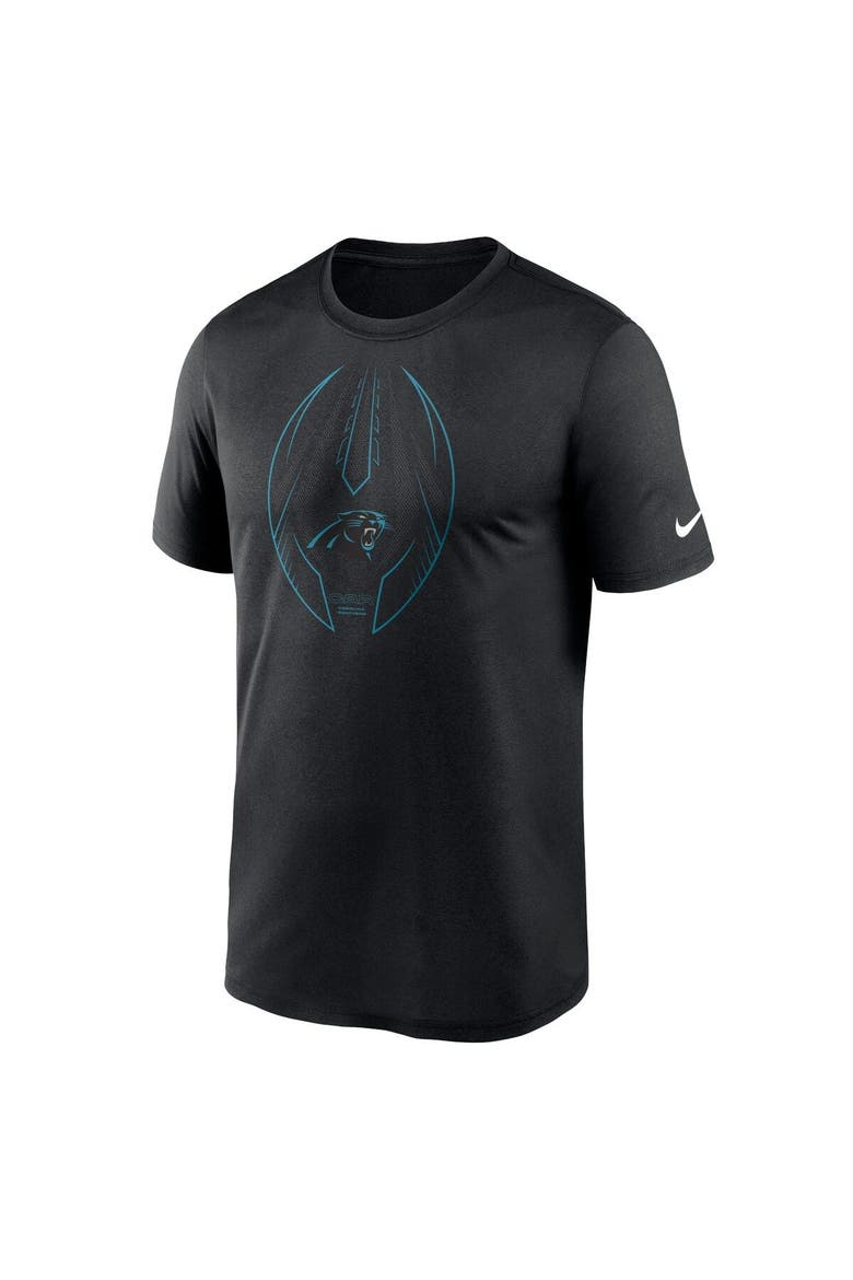 Men's Nike Black Carolina Panthers Legend Icon Logo Performance T-Shirt, Alternate, color, Black