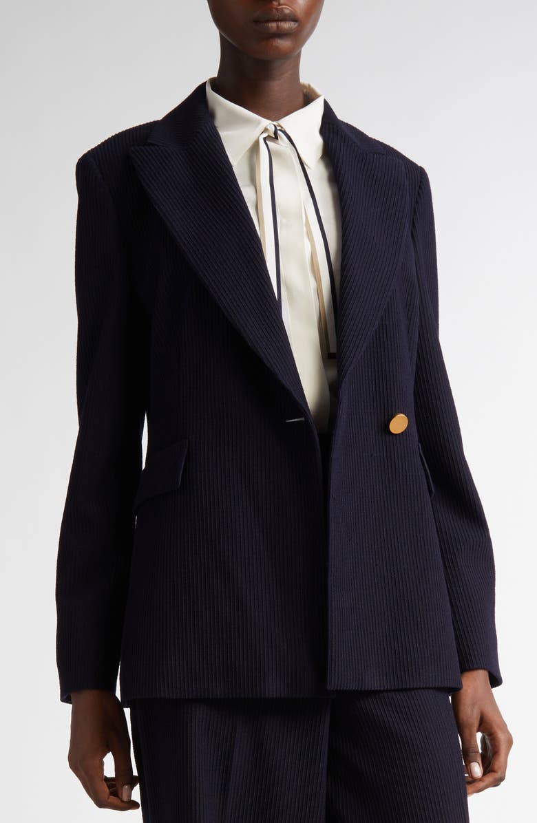 Max Mara Pagano Wool Blend Jacket, Alternate, color, Ultramarine