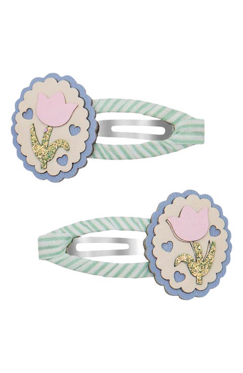 Kids' Scallop Tulip 2-Pack Clic Clac Clips