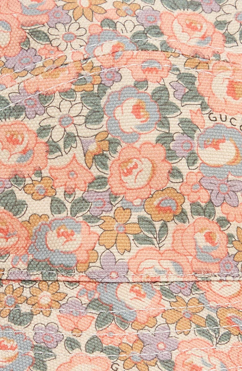 Gucci x Liberty London Floral Print Bucket Hat, Alternate, color, 
