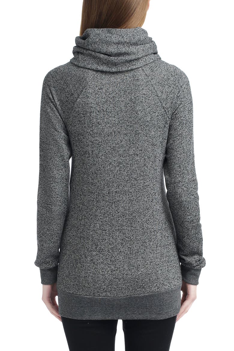 Thea Gathered Maternity Sweatshirt, Alternate, color, Gray