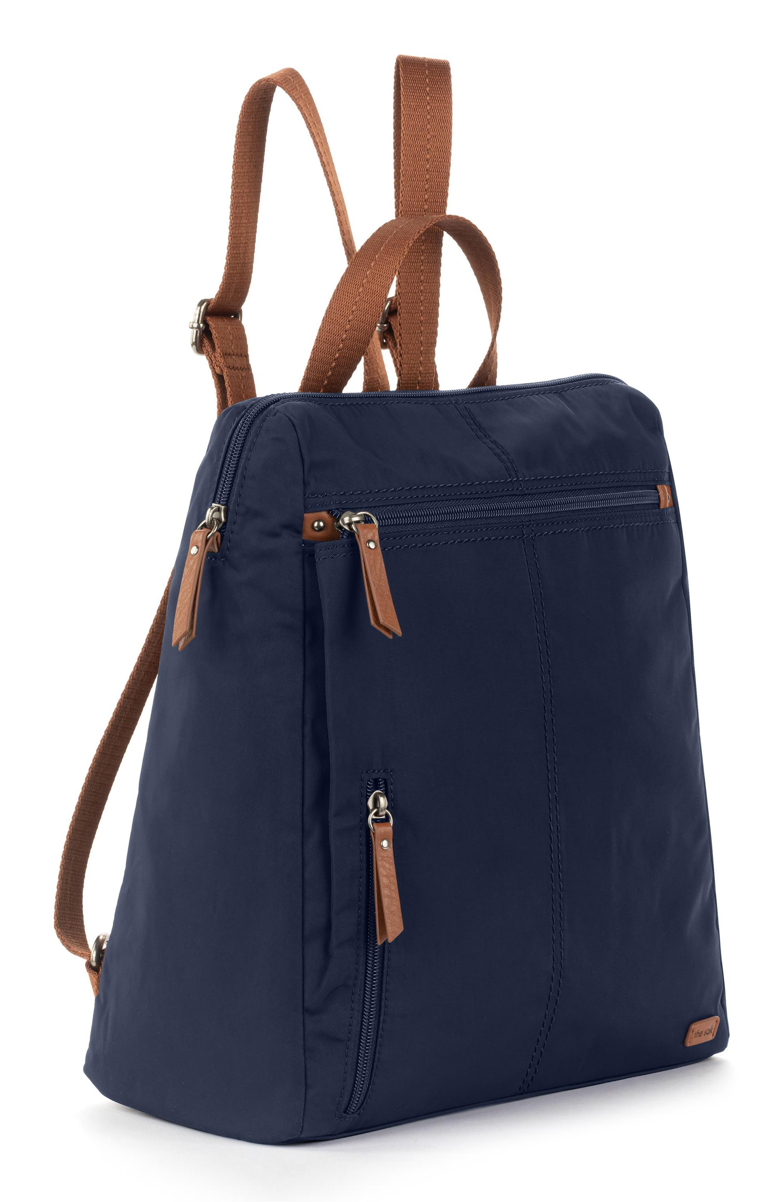 Esperato Nylon Backpack, Alternate, color, NAVY E RB